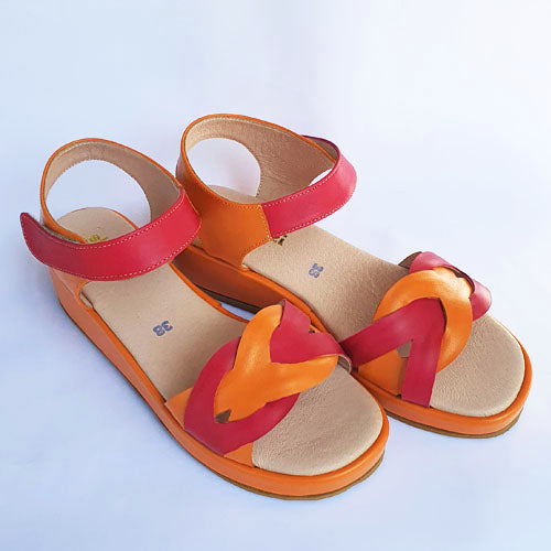 215 orange and fuchsia